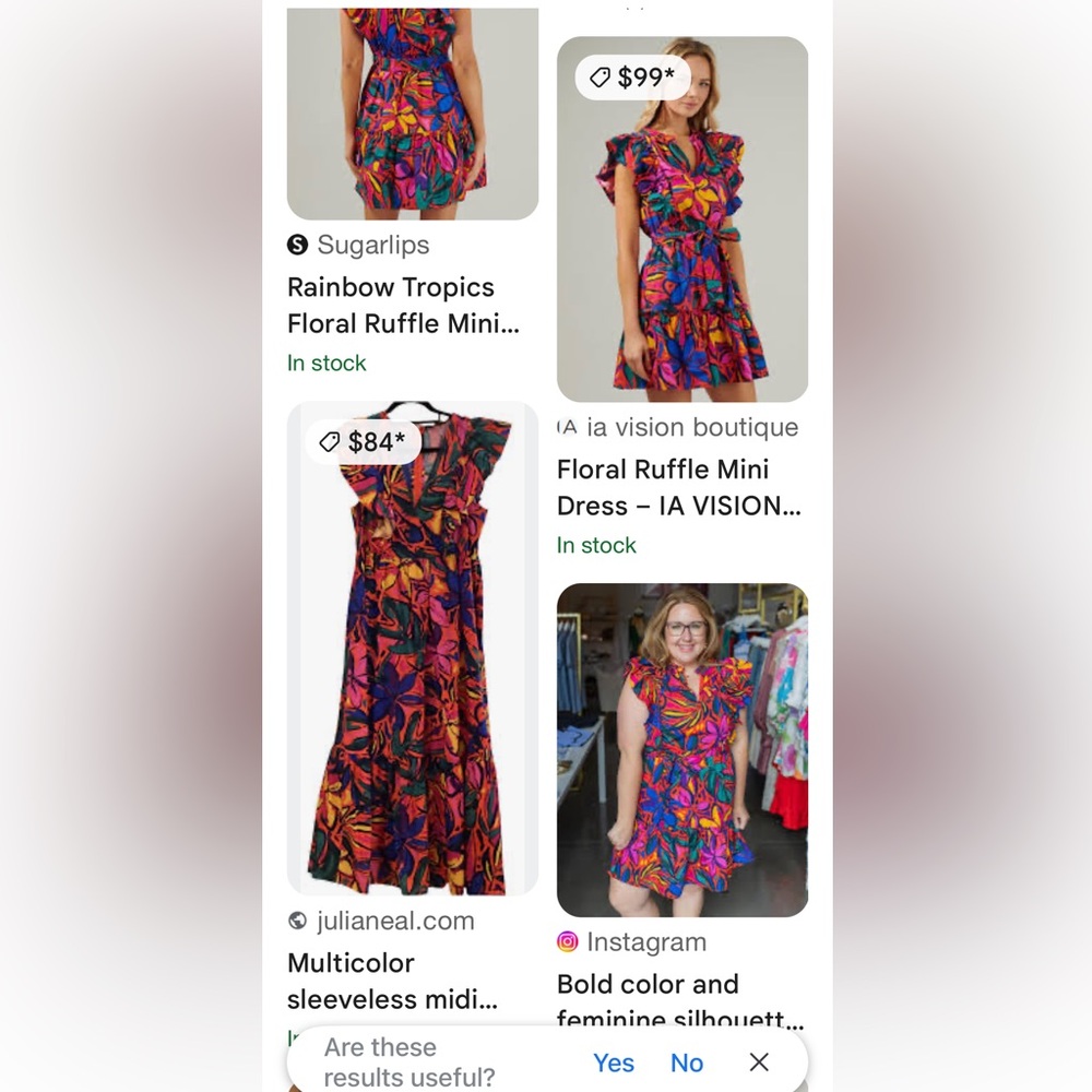 Sugar lips Vibrant Multicolor Floral Dress XL - Picture 10 of 10